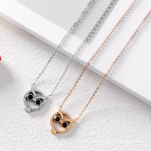Fashion Cute Owl Stainless Steel Necklace Jewelry